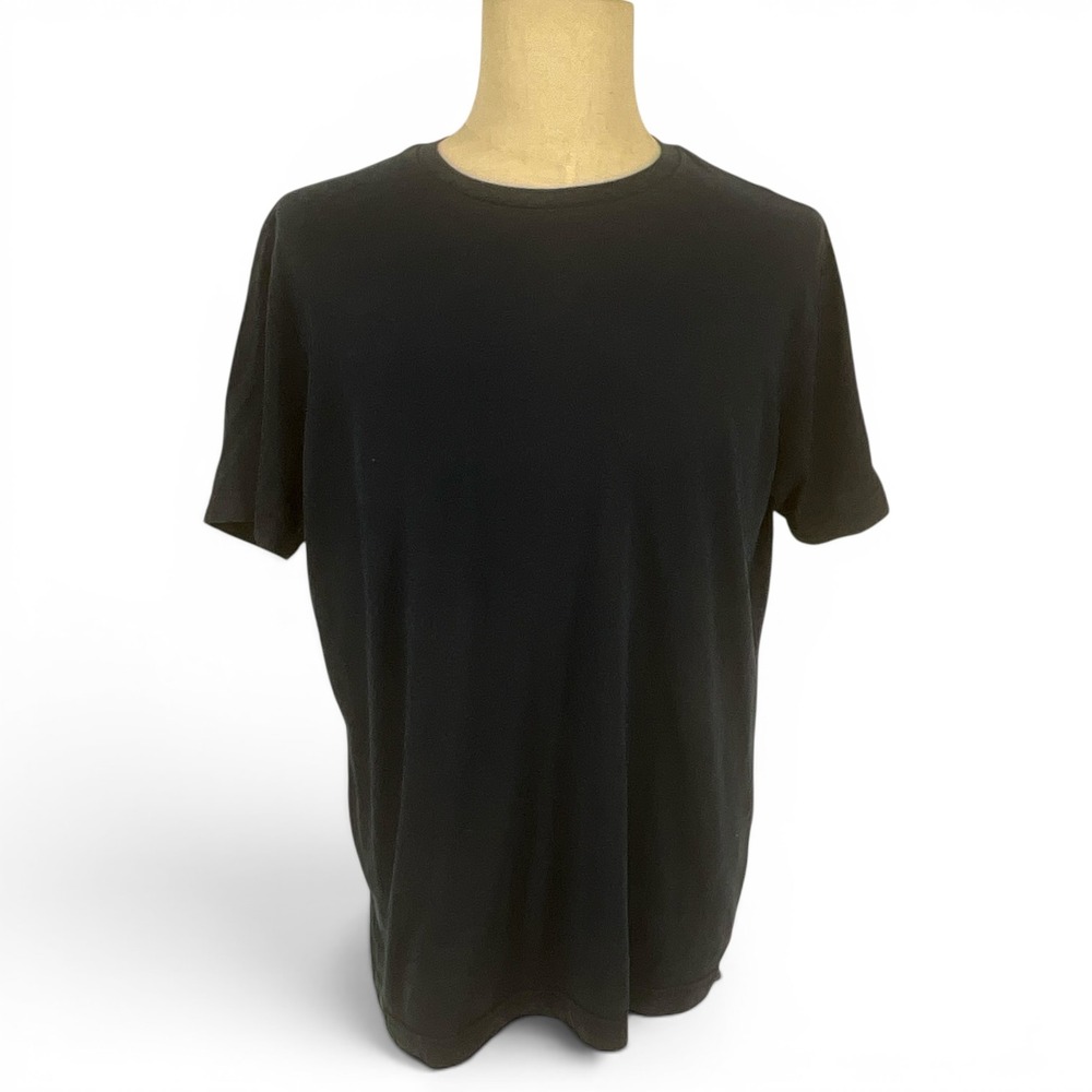 St Johns Bay Mens Navy Blue Short Sleeve Crew Neck T-Shirt Sz L RN93677 Casual